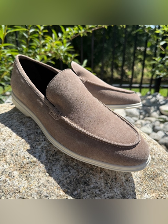 To Boot New York Adam Derrick Suede Loafers Taupe Slip On Shoes Men’s 10 NWOT main image 10